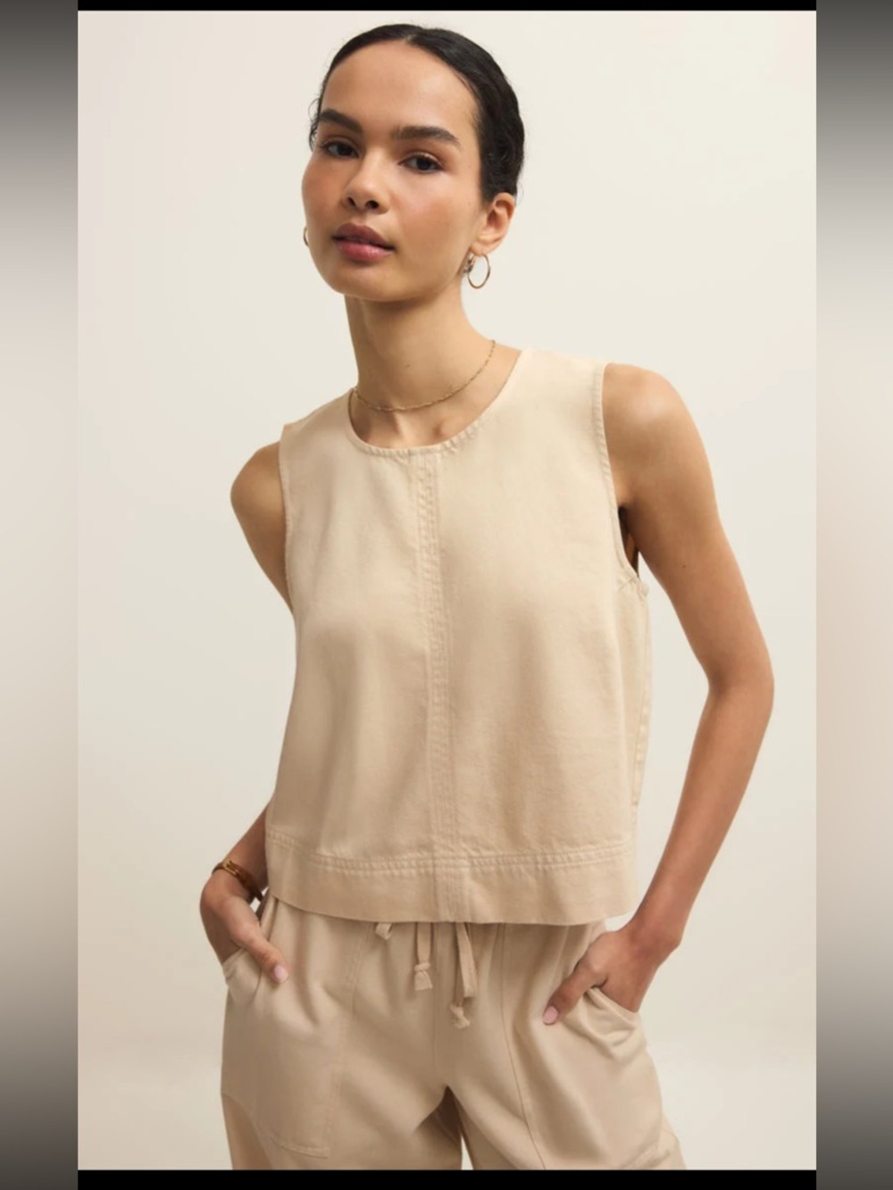 Sun Seeker Twill Tank
Parchment / Extra Small - Picture 2 of 4